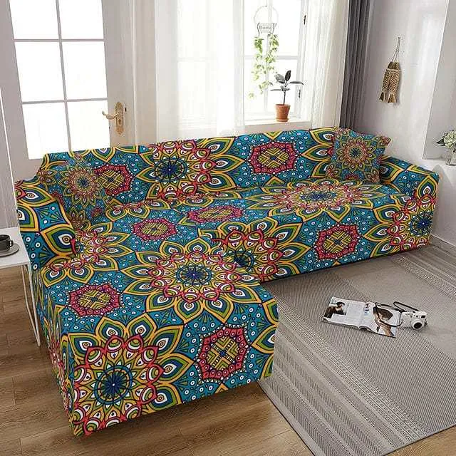 Housse canapé d'angle POMFLOM
