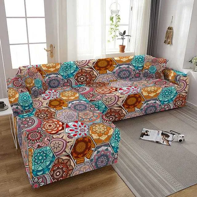 Housse canapé d'angle POMFLOM