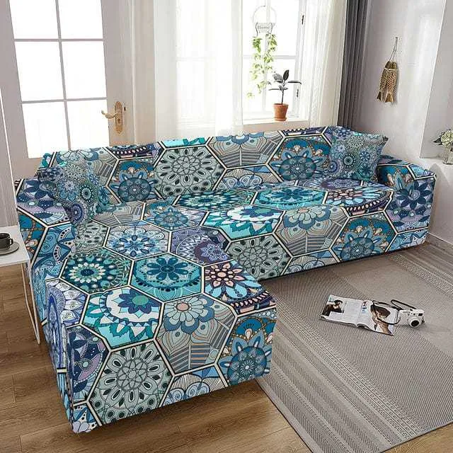 Housse canapé d'angle POMFLOM