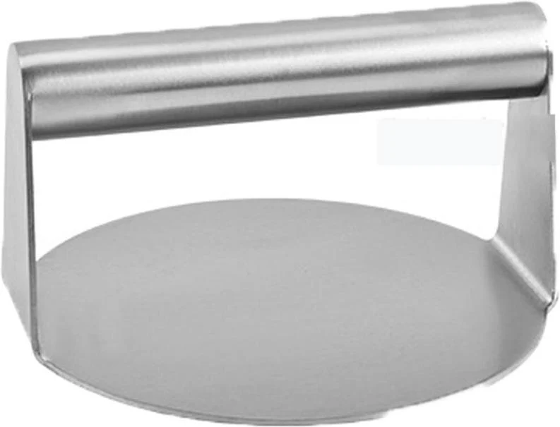 Lot de 3 accessoires pour hamburgers barbecue presse spatule cloche cuisson 7 x 22 x 14 cm en acier inoxydable noir 13_0018658