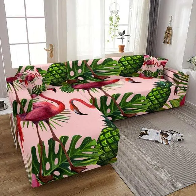 Housse canapé d'angle ou en forme L BUTTERFLY