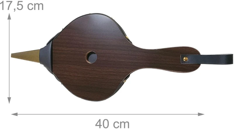 Souffleur décoratif en bois rustique pour cheminée barbecue 40 x 17,5 cm avec boucle pratique en MDF marron 13_0018735