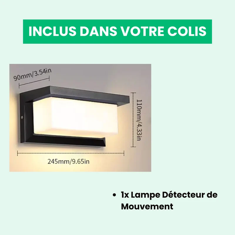 Lampe Détecteur de Mouvement Couloir Moderne Sans Fil