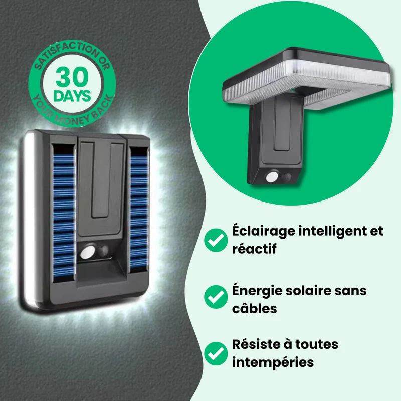 Lampe Extérieure Solaire Détecteur de Mouvement