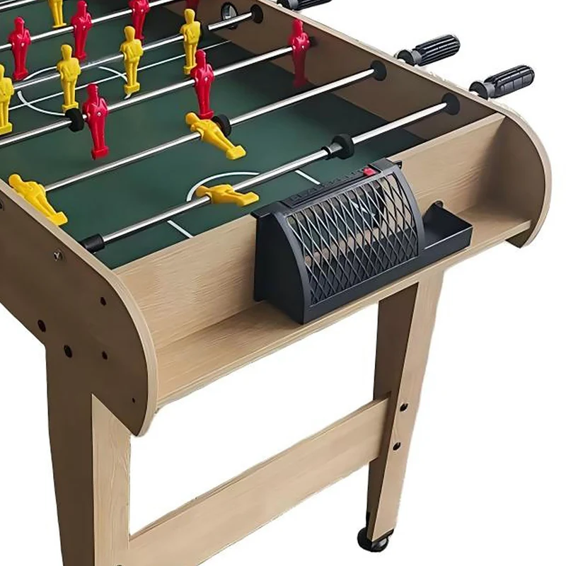 Table de baby-foot pliable pour enfants et adultes 78 x 122 x 61 cm avec poignées antidérapantes en MDF vert foncé 13_0018712