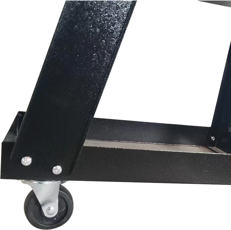 Chariot de soudage noir avec 3 plateaux pratiques et emplacement bouteilles gaz 83 x 37 x 70 cm en acier noir 13_0018800