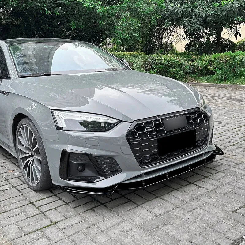 Lame Avant Audi A5 S5 8W6 2021-2024 Noir Brillant 3 Pièces
