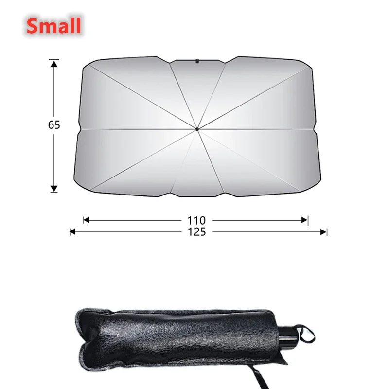Pare-Soleil Parapluie Pare-Brise Voiture Pliable Anti-UV