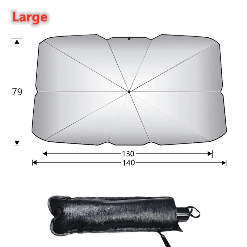 Pare-Soleil Parapluie Pare-Brise Voiture Pliable Anti-UV