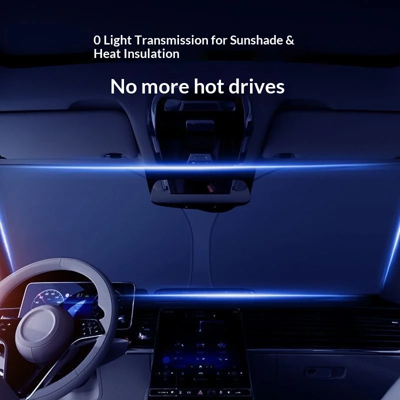 Pare-Soleil Pare-Brise Voiture Sans Manche Pliable Anti-UV Isolation Thermique