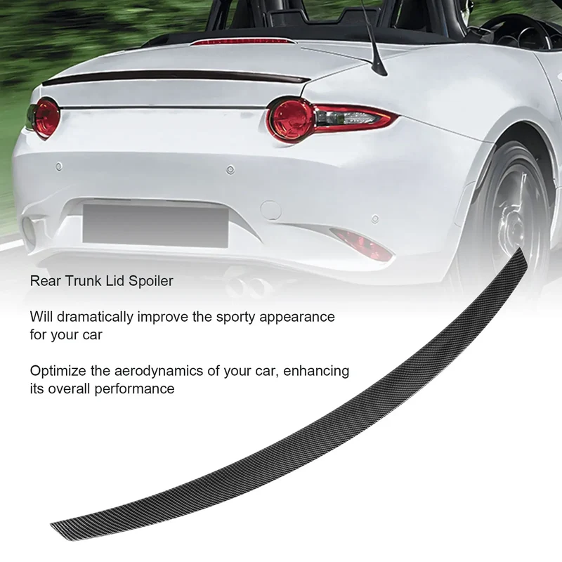 Becquet de Coffre Mazda MX-5 Miata ND 2016-2022 Noir Brillant