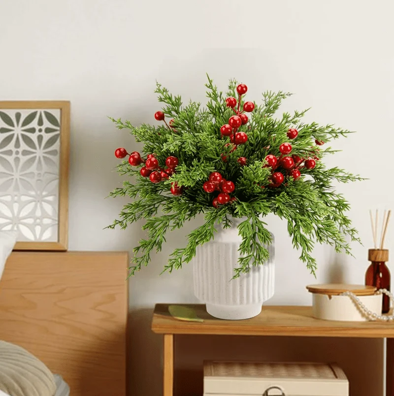 Plante Artificielle Noël Branches de Gui