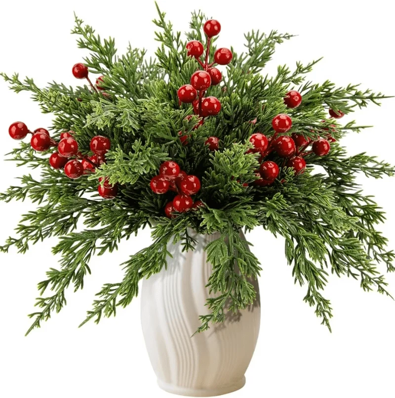 Plante Artificielle Noël Branches de Gui
