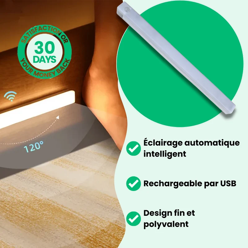 Lampe LED avec Détecteur de Mouvement Intérieur