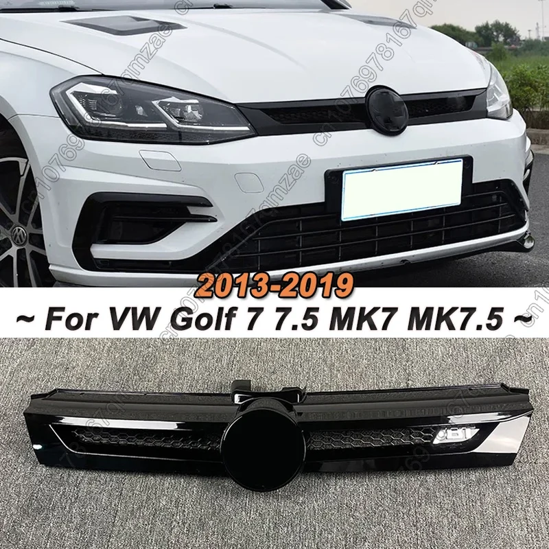 Calandre Avant Style ABT Volkswagen Golf 7 et 7.5 Noir Brillant