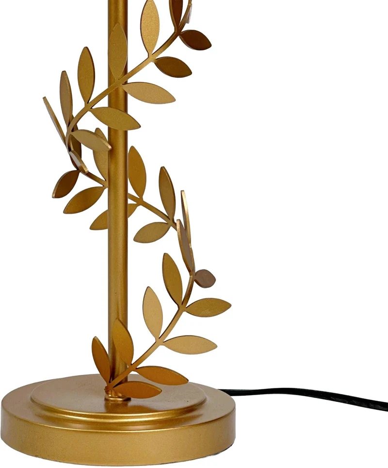 Lampe de table design moderne 55 x 27 cm ambiance chaleureuse décoratif en métal doré 13_0018759