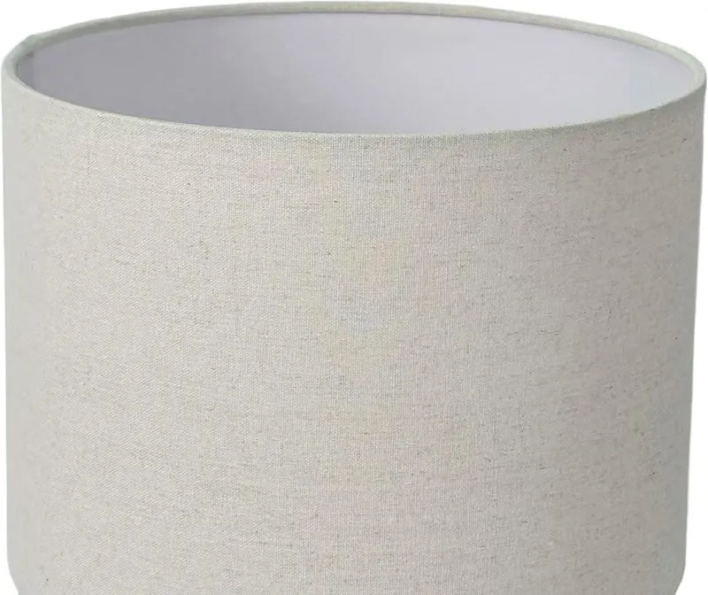 Lampe de table d'appoint style Art déco 42 x 30 cm éclairage chaleureux salon chambre en céramique blanc 13_0018758
