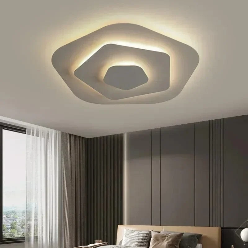 Plafonnier Blanc Spirale Raffiné