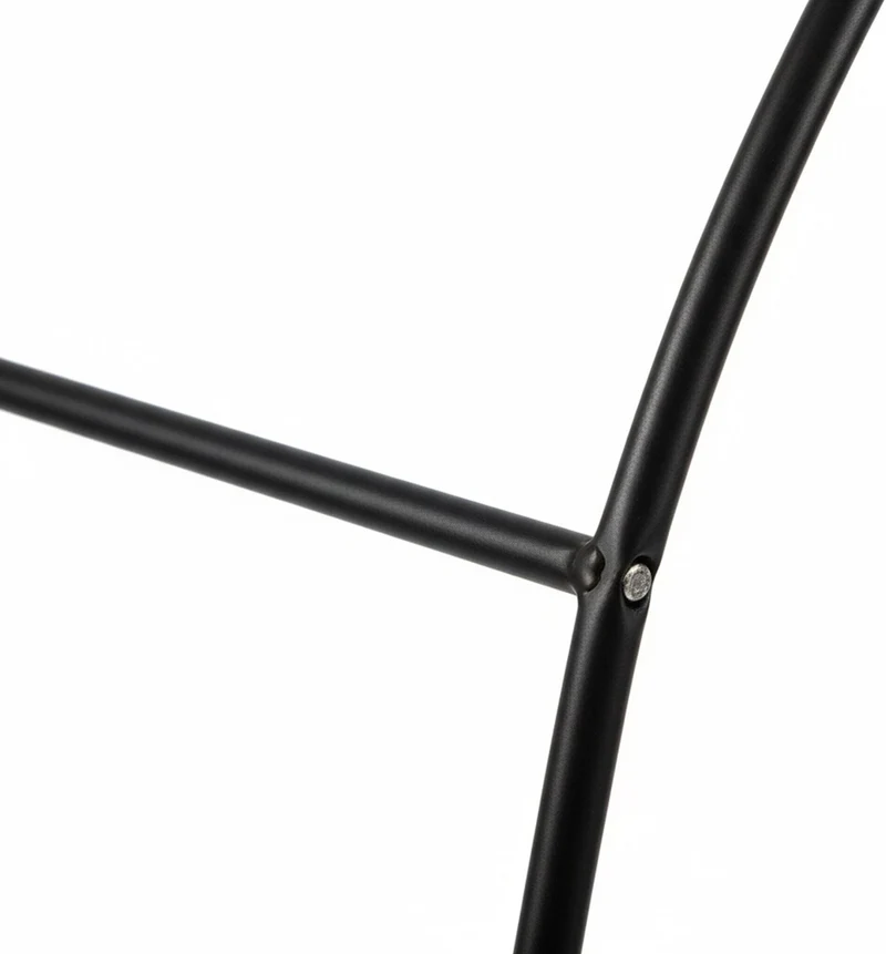 Arche de jardin réglable pour rosiers 195 x 140 x 38 cm soutien solide plantes grimpantes ambiance extérieure en acier noir 13_0018877