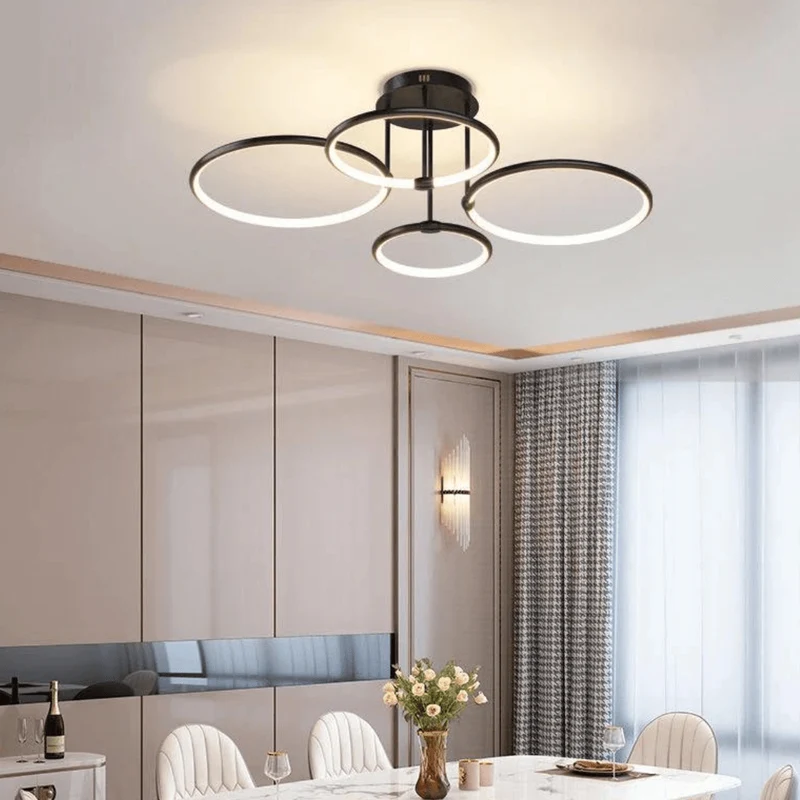 Plafonnier Design Original Circulaire pour Salon