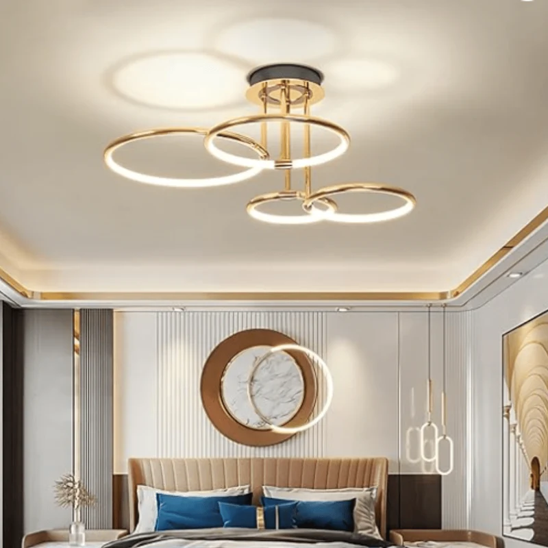 Plafonnier Design Moderne Circulaire pour Salon