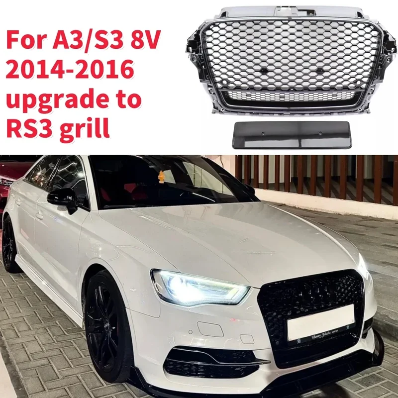 Calandre Nid d'Abeille Style RS3 Audi A3 S3 8V 2014-2016