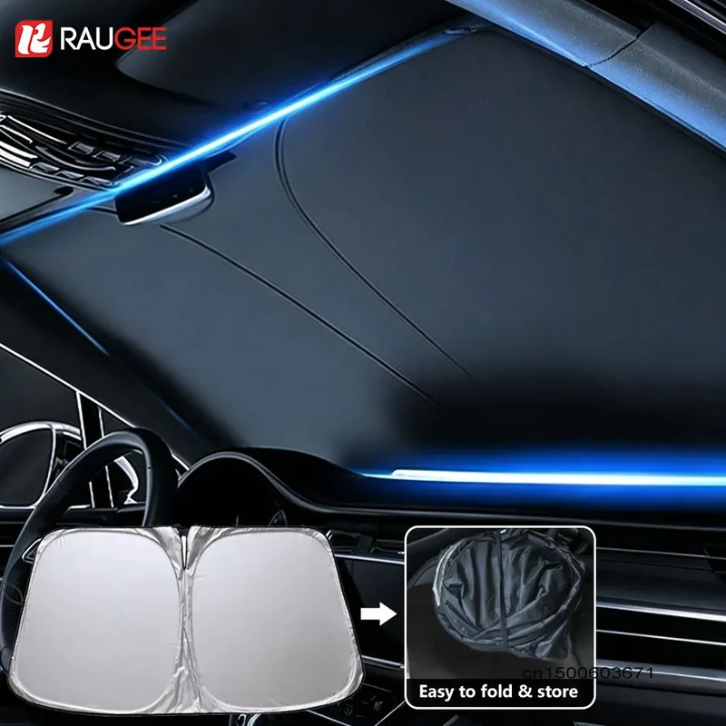 Pare-Soleil Pare-Brise Voiture Pliable avec Sac de Rangement