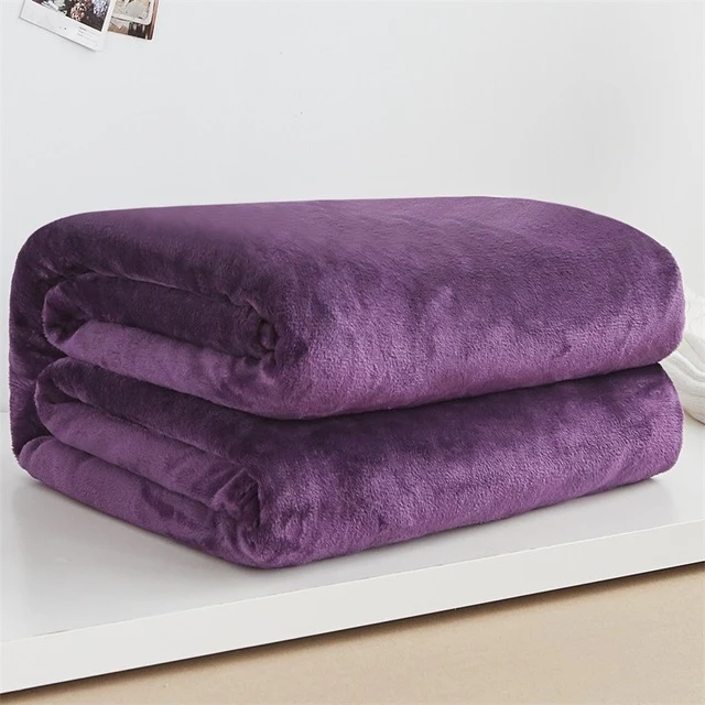 Plaid en Fausse Fourrure Violet