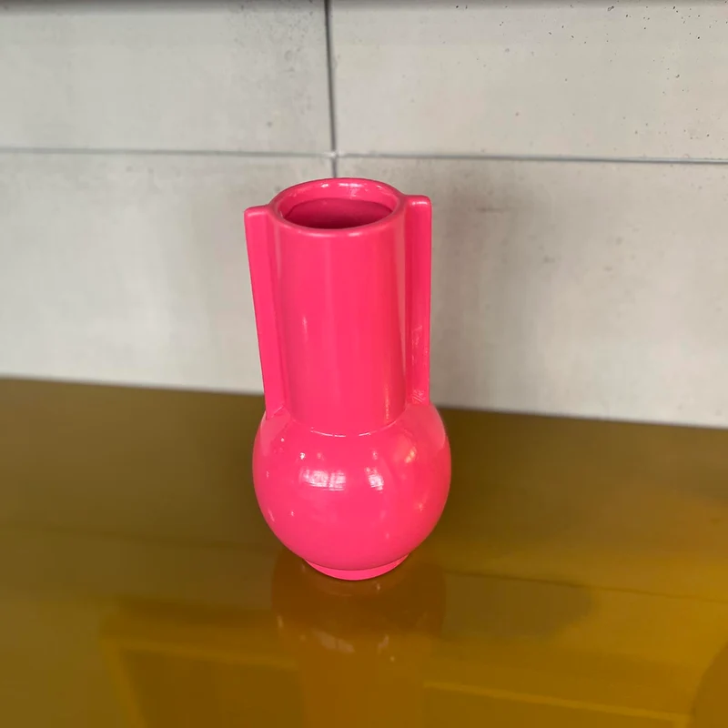 VASE ROSE HOT