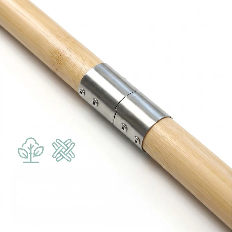 Arrache-pissenlit ergonomique long 110 x 20 x 4 cm avec marchepied antidérapant style naturel en bambou 13_0018926