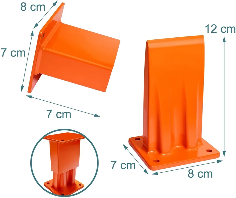 Fendeur de bois manuel pour coupe chauffage 18 x 10 x 8 cm sécurité accrue design ergonomique en acier orange 13_0018921