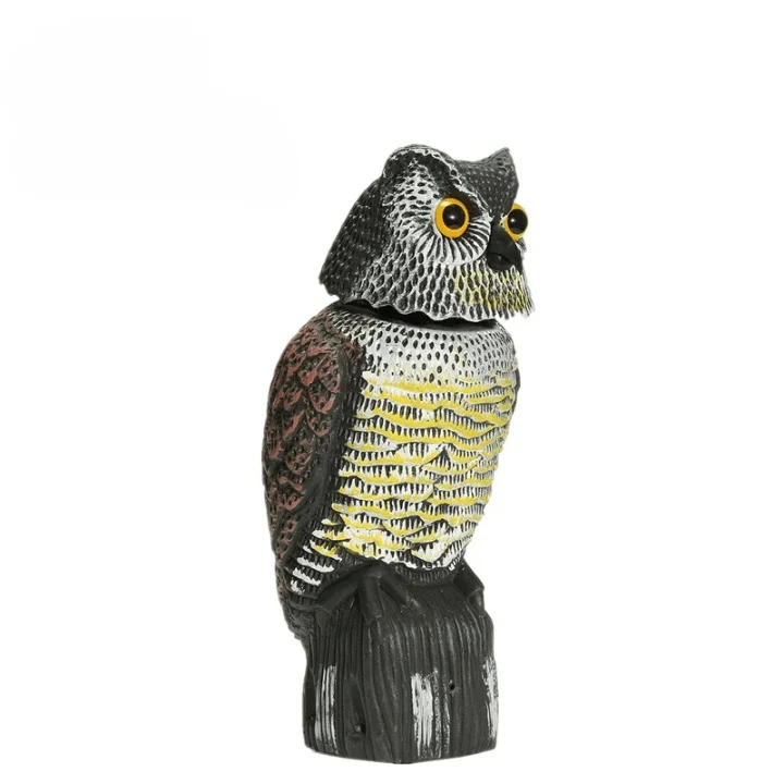 Répulsif Anti-Nuisibles Réaliste Hibou Rotatif