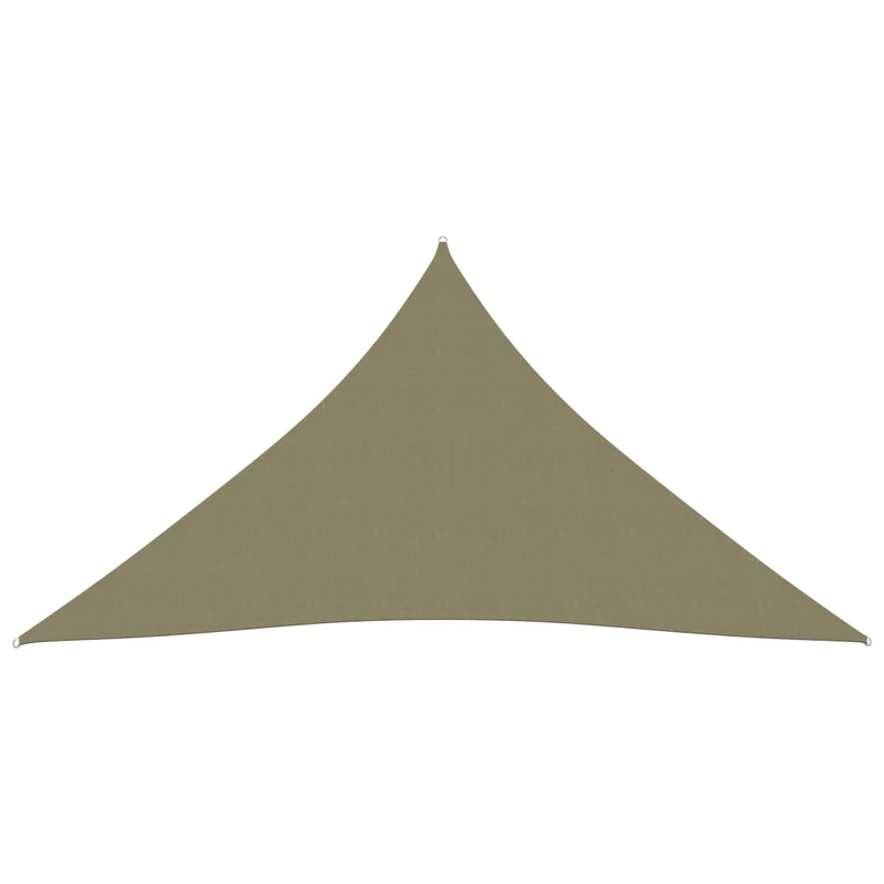 Voile toile d'ombrage parasol tissu oxford triangulaire 5 x 7 x 7 m beige 02_0009935