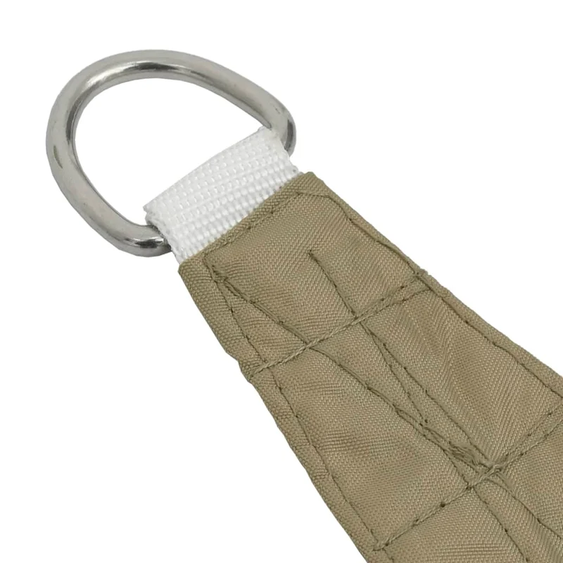 Voile toile d'ombrage parasol tissu oxford triangulaire 5 x 7 x 7 m beige 02_0009935
