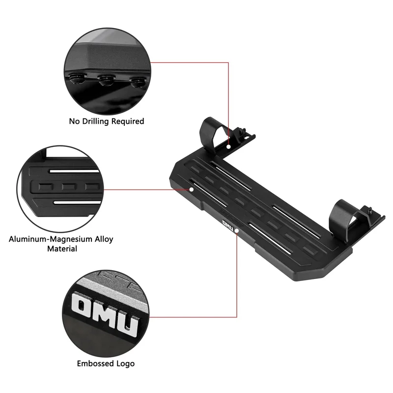 Marchepieds Aluminium Jeep Wrangler JL 4 Portes 2018-2025