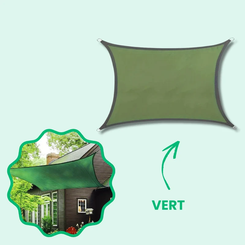 Voile d'Ombrage Rectangulaire Premium