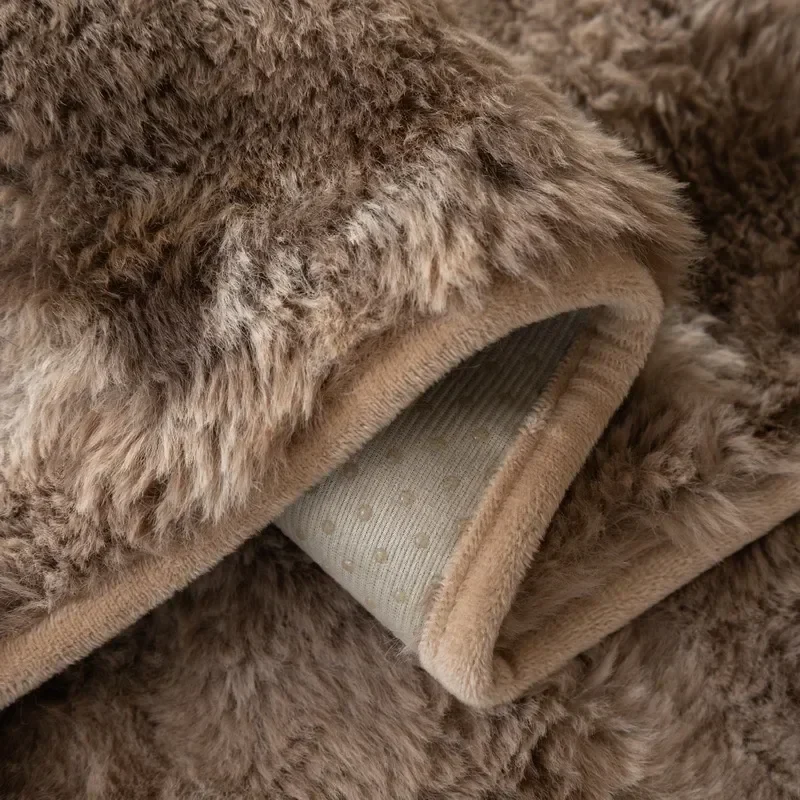 Plaid pour canapé Peluche Marron