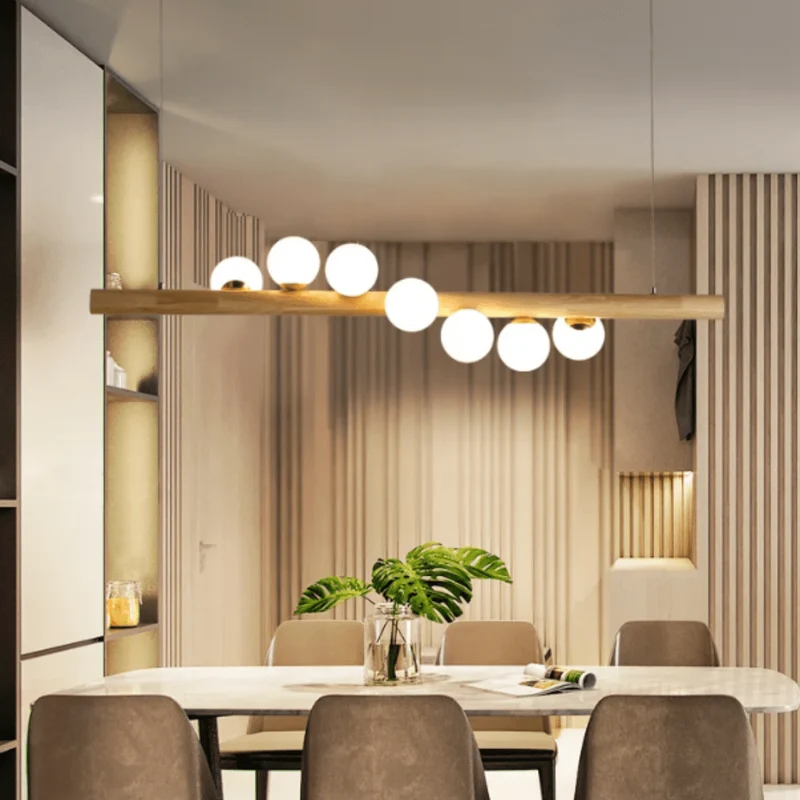 Lustre Chic et Moderne à Boules Suspendues