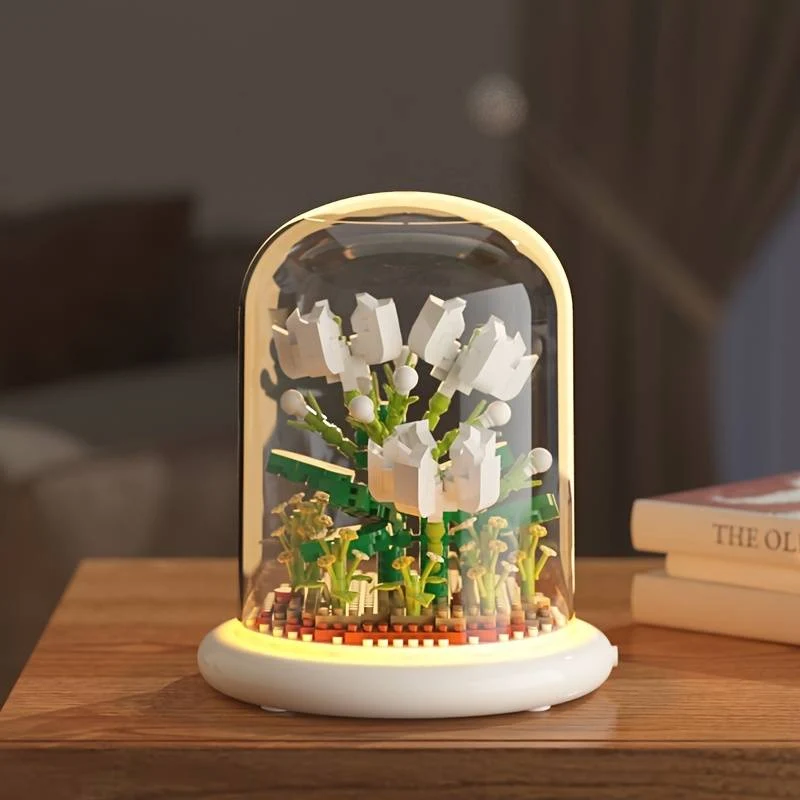 Bloc à Assembler Fleurs Illuminées Enchantées