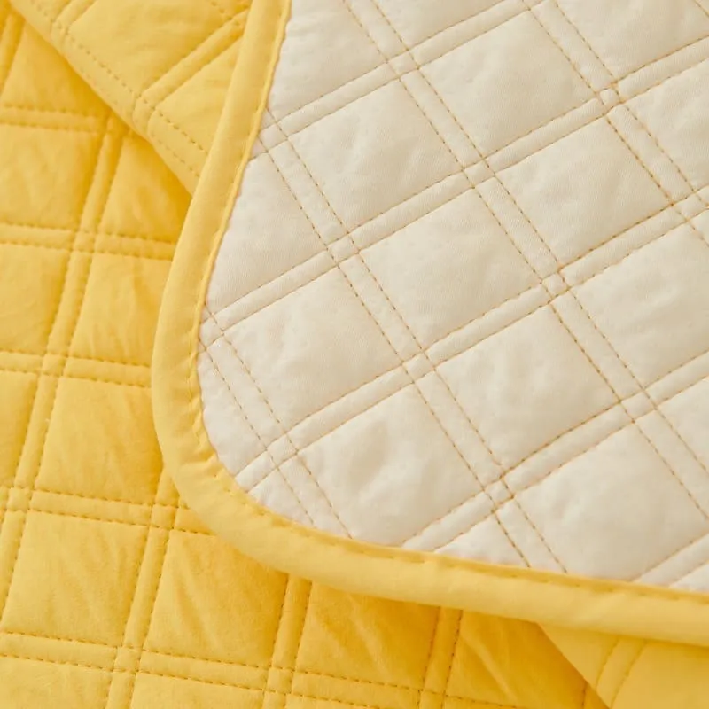 Plaid pour canapé Floral Jaune