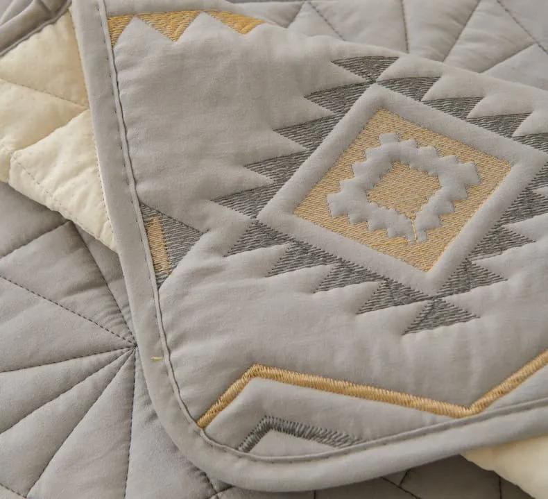 Plaid pour canapé Bohème Gris