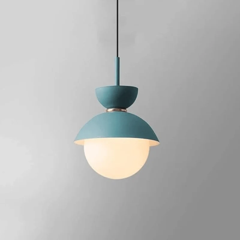 Suspension Luminaire Boule en Verre Nordique Moderne