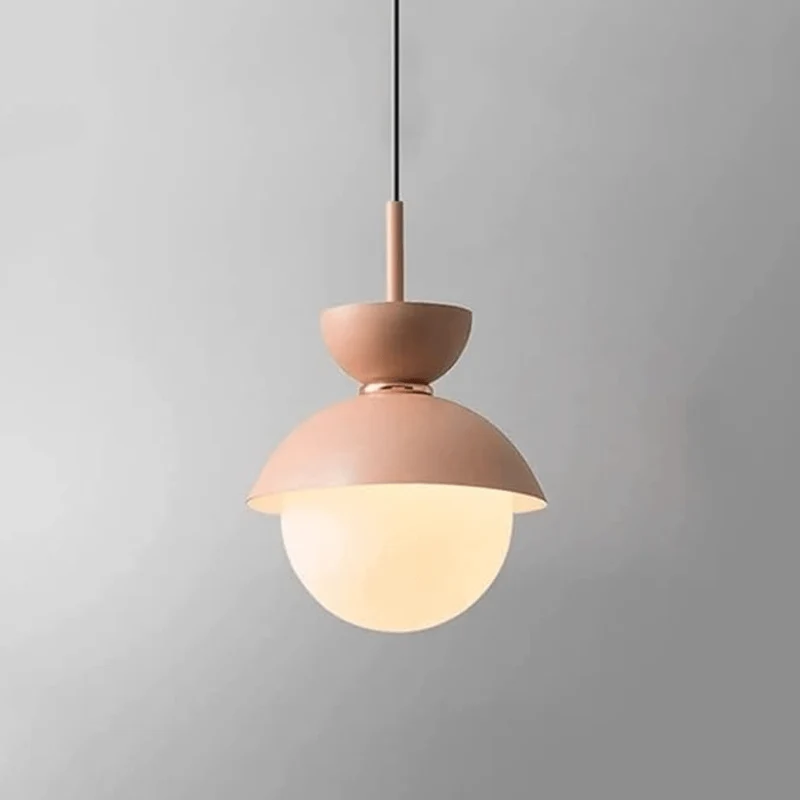 Suspension Luminaire Boule en Verre Nordique Moderne