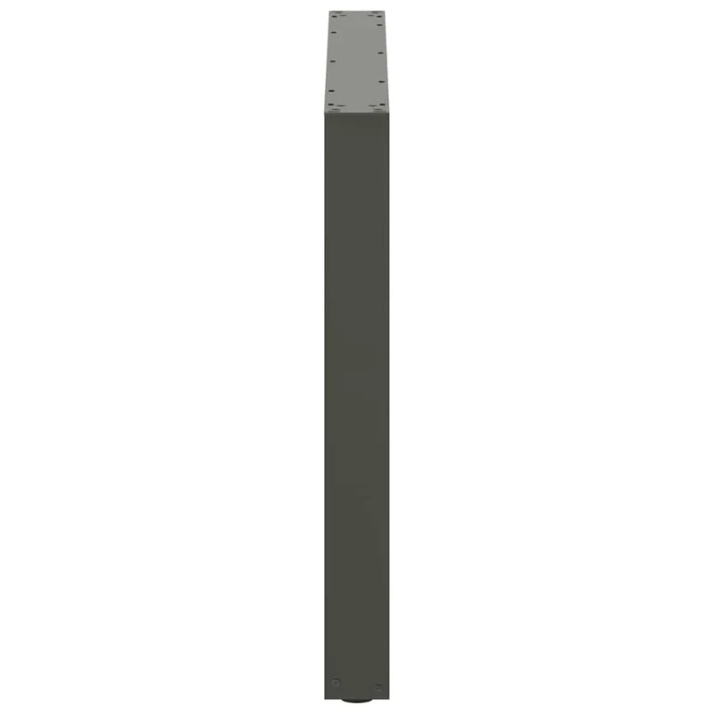Lot de 2 pieds de table à manger en U réglables pour table et bureau 100 x 72-73 cm en acier anthracite 02_0057438