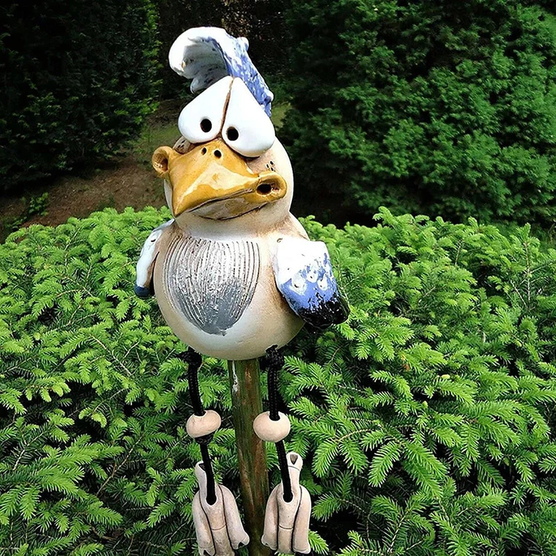 Sculpture de Poulet en Résine Originale et Amusante