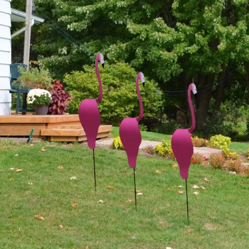 Décoration de Jardin Originale Flamant Rose Dansant