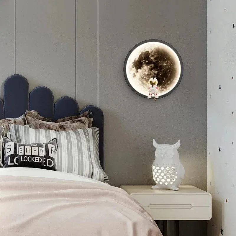 Applique Murale LED Astronaute et Lune