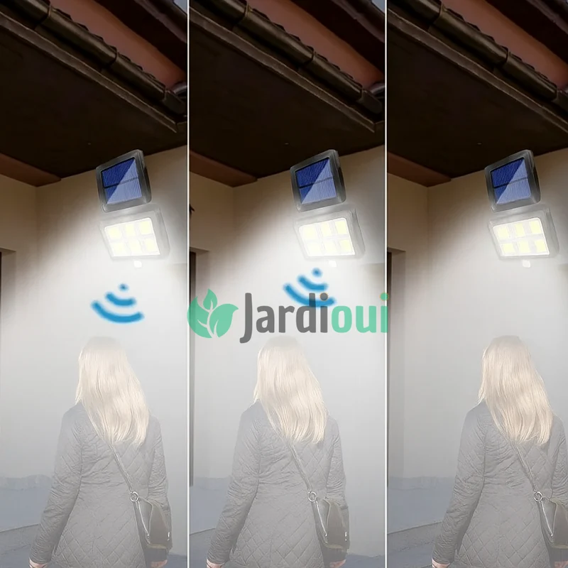 Lampe Solaire Puissante avec Détecteur de Mouvement