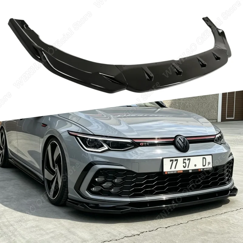 Lame Avant Volkswagen Golf 8 GTI R-Line 2020-2024 Kit 3 Pièces