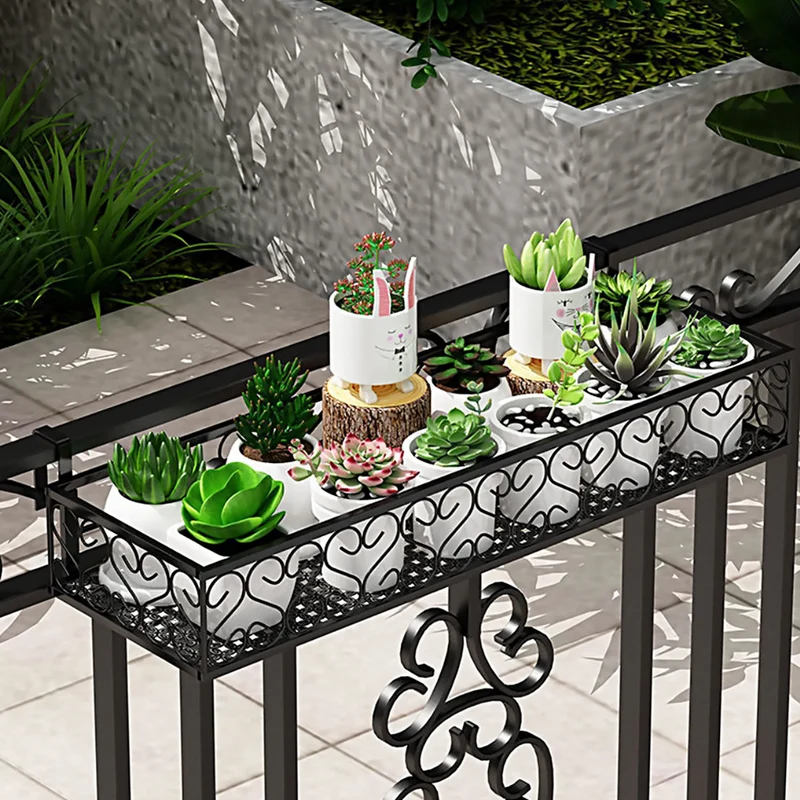 Support Jardinière Métallique Élégant